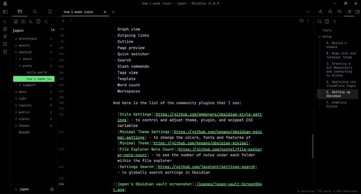 Vault screenshot